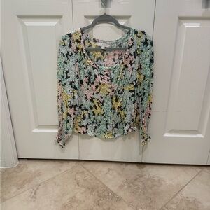 LOFT Multicolor Floral Blouse